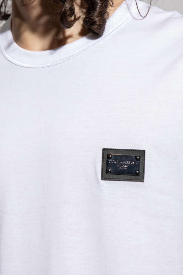 White Appliquéd T-shirt Dolce & Gabbana - Vitkac AS